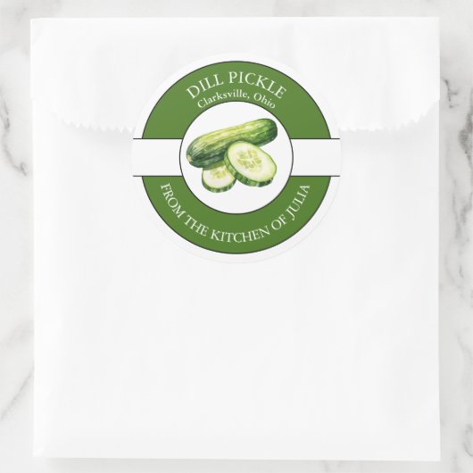 Dill Cucumber Pickle Label (Tas)