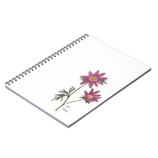 Dill Daisy Custom Notitieboek (Linkerzijde)