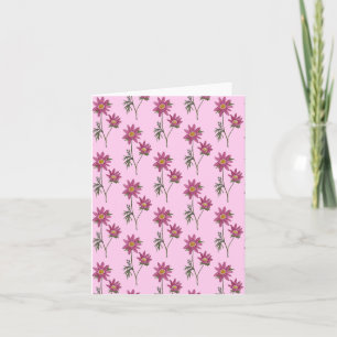 Dill Daisy Groetjes Kaart Roze Patroon