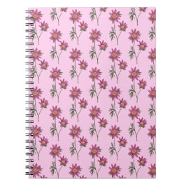 Dill Daisy Notitieboek Roze Patroon