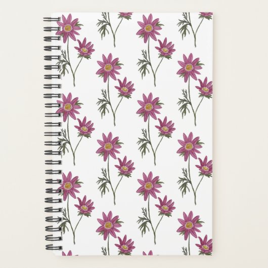 Dill Daisy Planner - wit patroon (Voorkant)