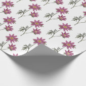 Dill Daisy Wrapping Paper White Pattern Cadeaupapier (Hoek)