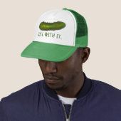 Dill (deal) met het groene grappige rondje van Del Trucker Pet (In situ)
