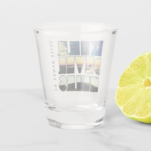 Dill Devil Hills - Buitenbanken NC Shot Glas (Achterkant)