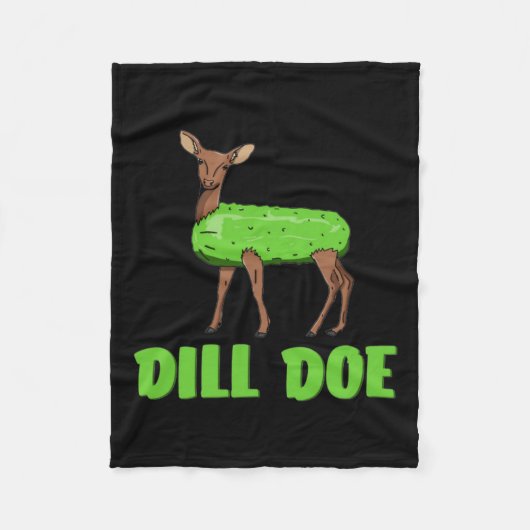 Dill Doe Funny Adult Humor Funny Natuur Herten Red Fleece Deken (Voorkant)