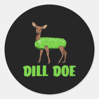 Dill Doe Funny Adult Humor Funny Natuur Herten Red Ronde Sticker
