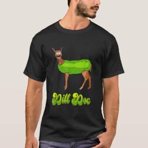 Dill Doe Grappige Augurk Hert of Rendier Mannen Vo T-shirt