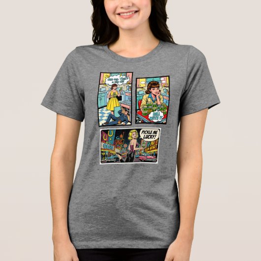 Dill er mee Tri-Blend shirt (Voorkant)