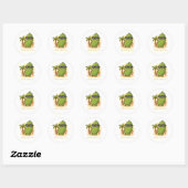 Dill ermee Grappige Augurk Meme Design – Cool Pick Ronde Sticker (Vel)