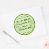 Dill Flower en Leaves beitsen Label (Envelop)