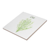 Dill Herb Groene Keuken Culinair Groen Plant Tegeltje (Zijkant)