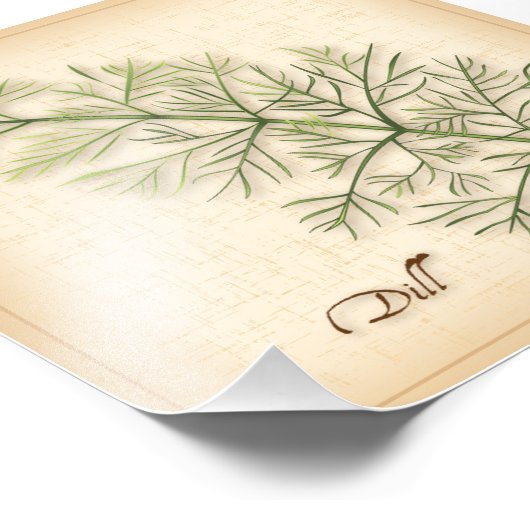 Dill Herb Photo Print Foto Afdruk (Hoek)