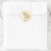 Dill Herb Round Sticker (Tas)