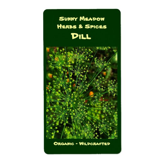 Dill Herbal Labels (Voorkant)