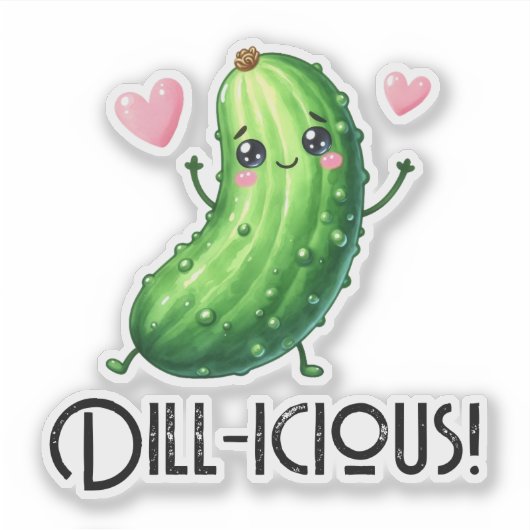 Dill-icious Sticker (Voorkant)