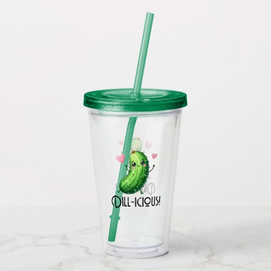 Dill-icous Acryl Drinkbeker (Achterkant)