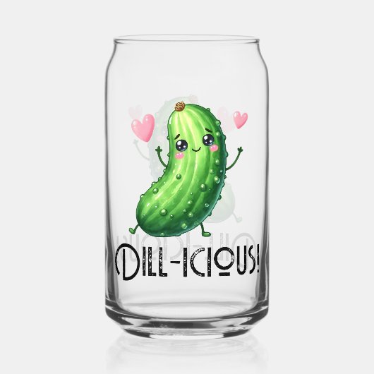 Dill-icous Blikvorm Glas (Voorkant)