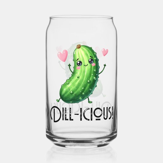 Dill-icous Blikvorm Glas (Achterkant)