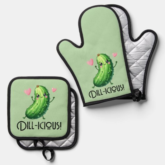 Dill-icous Ovenwant & Pannenlap Set (Voorkant / Achterkant)