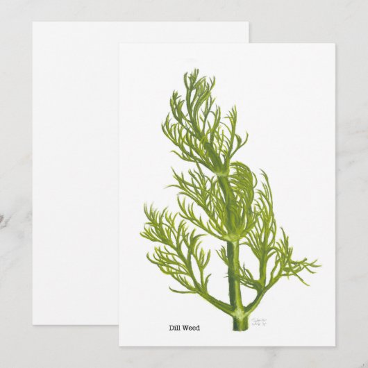 Dill Kunst Kaart (Voorkant / Achterkant)