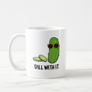 Dill met het Funny Dill Pickle Pun Koffiemok
