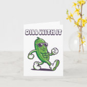 Dill met het koele augurk kaart (Gele Bloem)