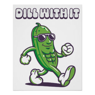Dill met het koele augurk perfect poster