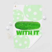Dill met Pickleball Funny Sport Towel Golfhanddoek (Insitu)