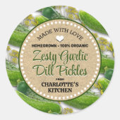 Dill Pickle Canning Jar Label (Voorkant)