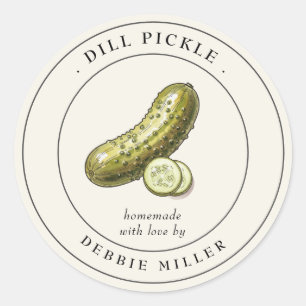  Dill Pickle conservenpot Label