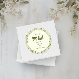 Dill Pickle Favor Stickers