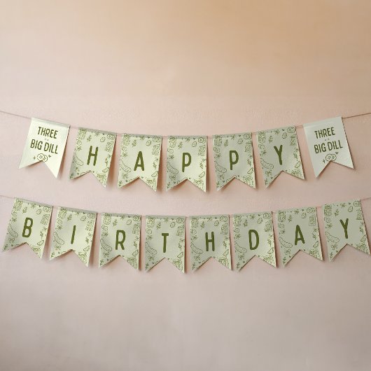 Dill Pickle Feestbanner Decoratie Vlaggetjes