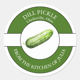 Dill Pickle-label Ronde Sticker