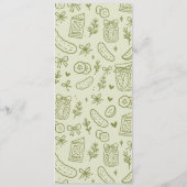 Dill Pickle Menu Kaart (Achterkant)