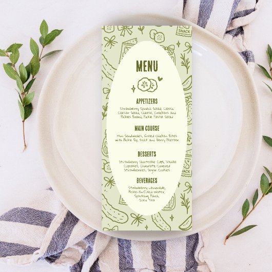 Dill Pickle Menu Kaart