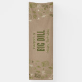 Dill Pickle Nep-banner voor verjaardag Spandoek (Verticaal)