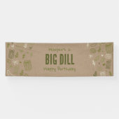 Dill Pickle Nep-banner voor verjaardag Spandoek (Horizontaal)