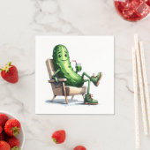 Dill Pickle Ontspannen in een stoel Servet (Insitu)