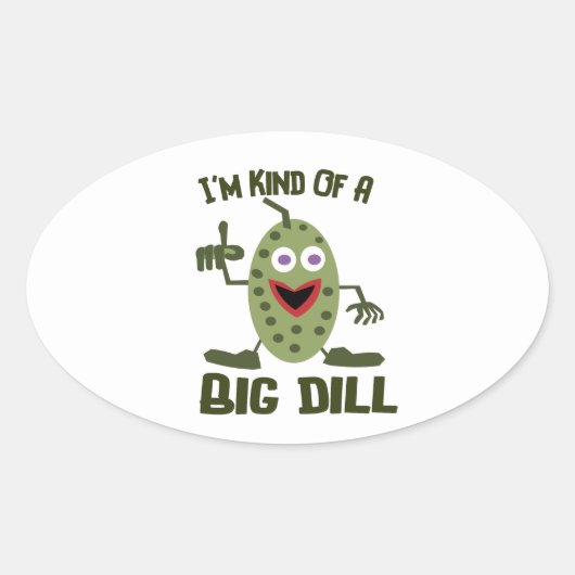 Dill Pickle Pun - Grappige Stickers (Voorkant)