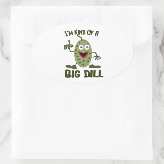 Dill Pickle Pun - Grappige Stickers (Tas)