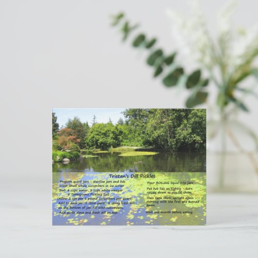 Dill Pickle Recipe Briefkaart (Staand voorkant)