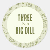 Dill Pickle Stickers Cupcake Toppers (Voorkant)
