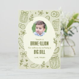 Dill Pickle Verjaardag Bedankt Foto Kaart