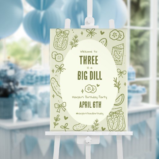 Dill Pickle Verjaardagsposter Perfect Poster