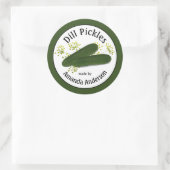 Dill Pickles 3"  Klassieke Ronde Sticker (Tas)