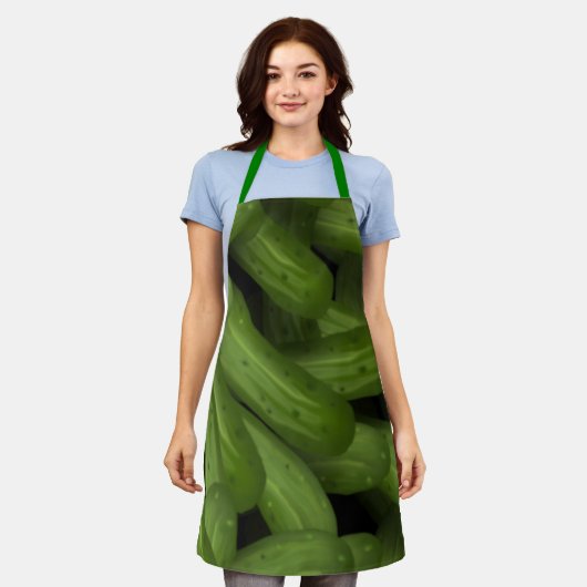 Dill Pickles Apron Schort (Gedragen)