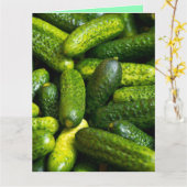 DILL PICKLES BIG DILL BIRTHDAY FUNNY CARD KAART (Gele Bloem)