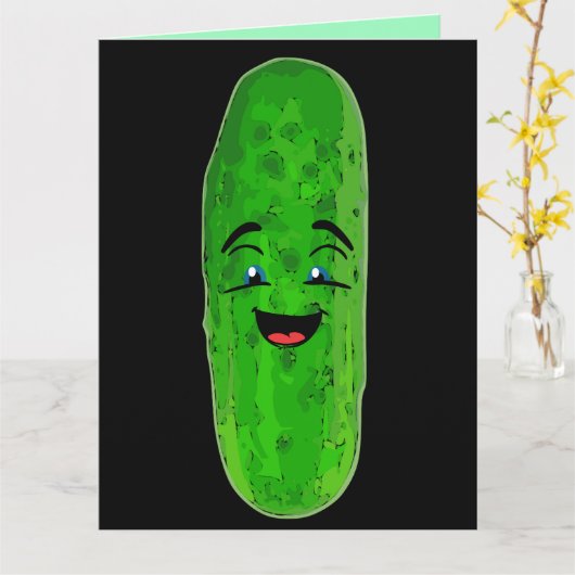 DILL PICKLES BIG DILL BIRTHDAY FUNNY OVERZICHT KAART (Gele Bloem)
