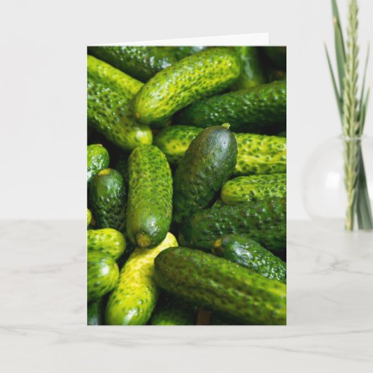 DILL PICKLES BIG DILL BIRTHDAY OVERGEPLAATSTE KAAR KAART (Voorkant)