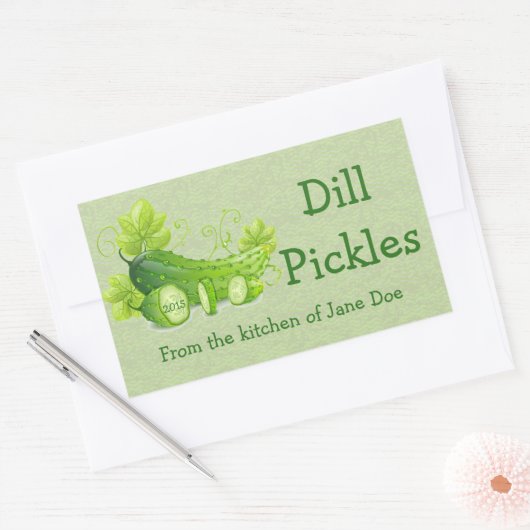 Dill Pickles Design Canning Label (Envelop)